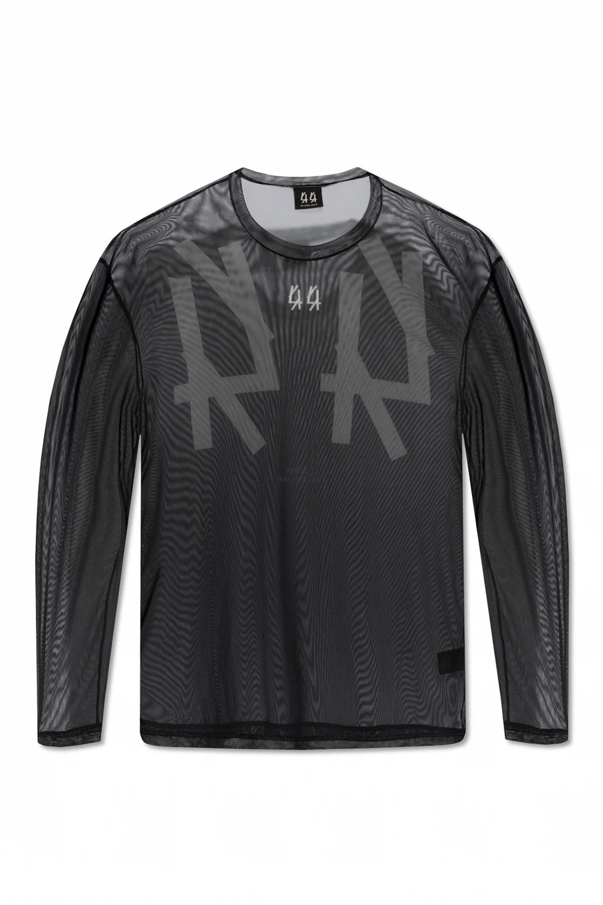 Sheer T-shirt with long sleeves