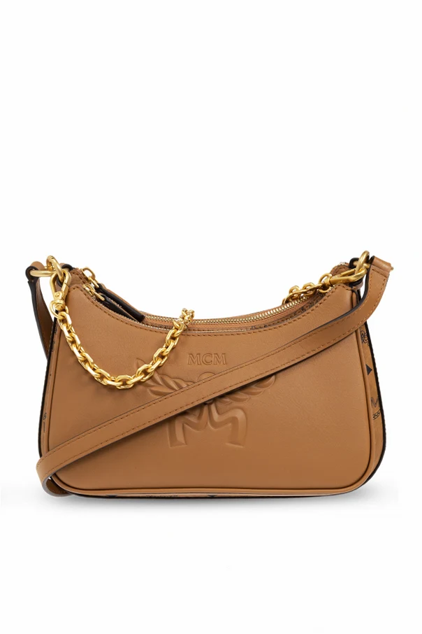 BROWN Double Shoulder Bag