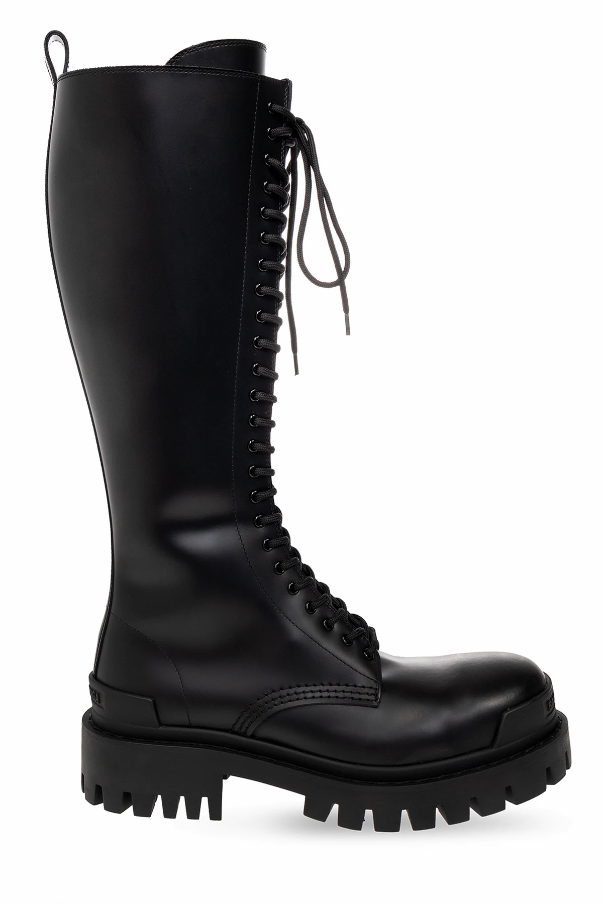 ‘Strike’ lace-up boots in leather