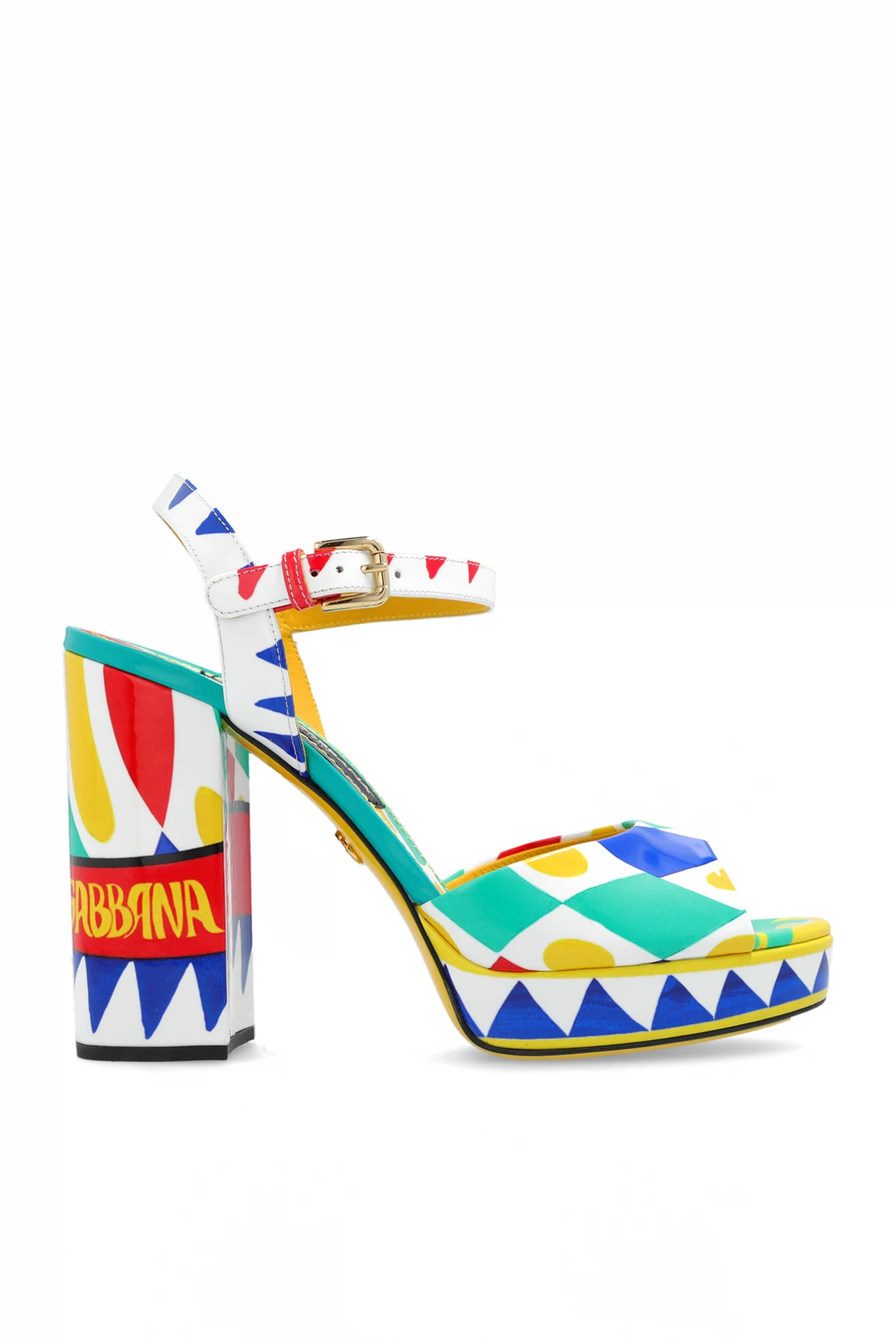 Platform sandals with Carretto pattern