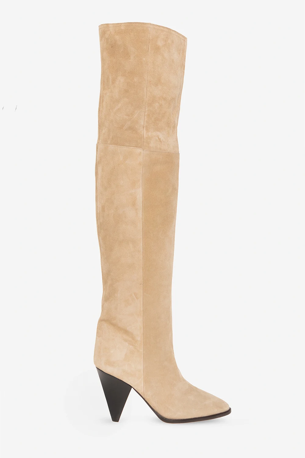 ‘Riria’ suede heeled boots