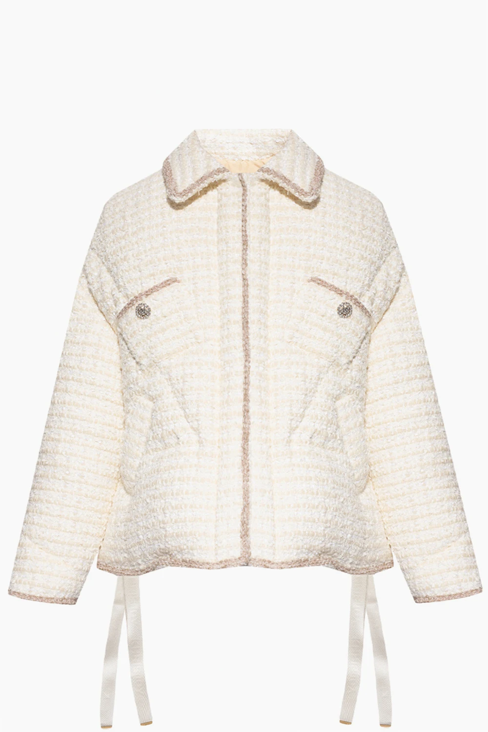 Jacket with wool insert