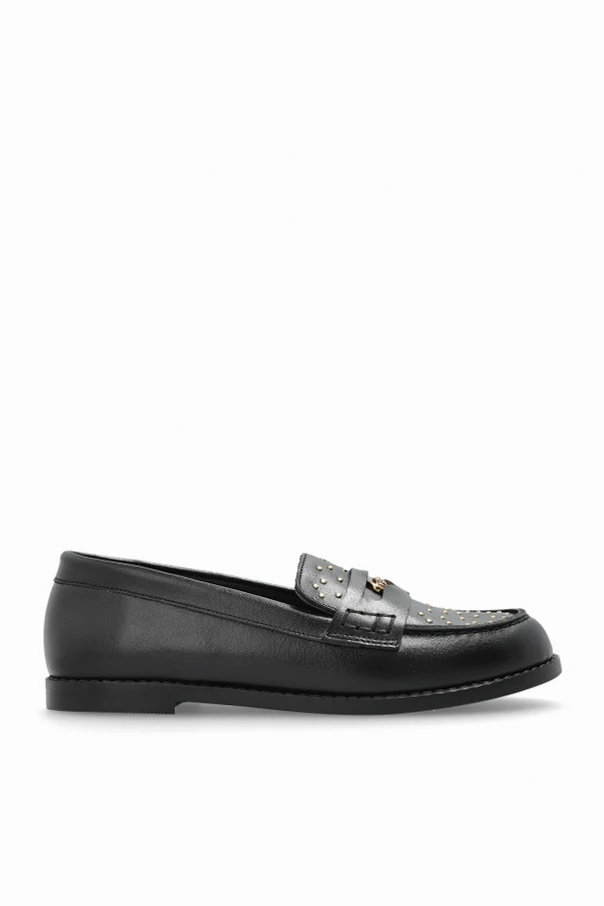 CZARNY Skórzane buty typu `loafers`