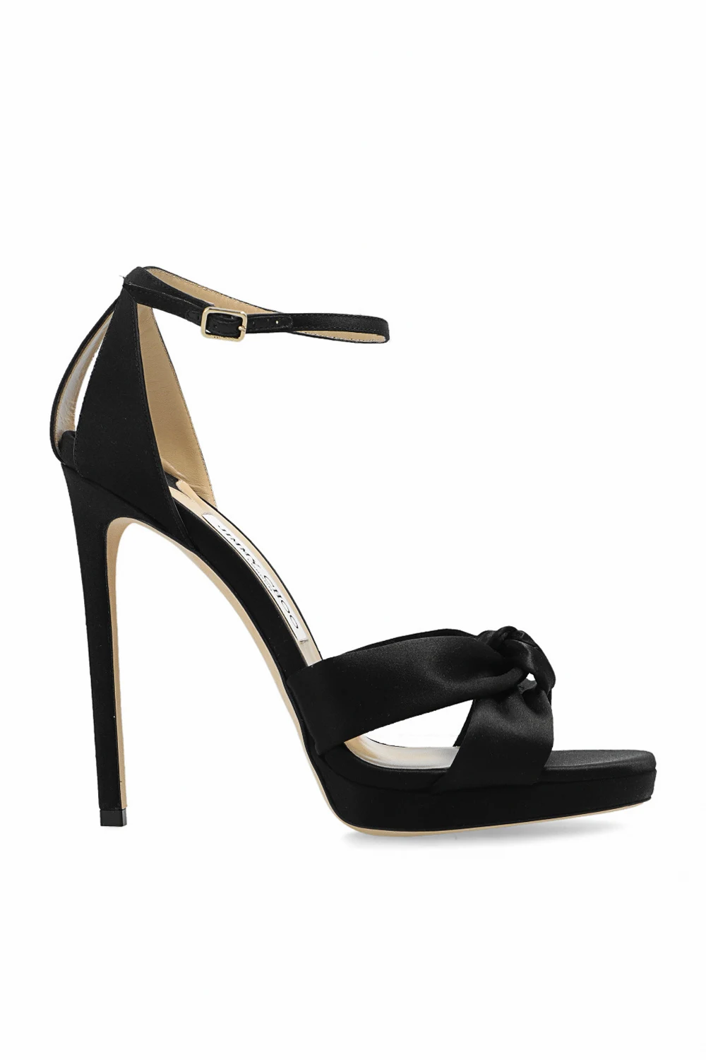 ‘Rosie’ satin heeled sandals
