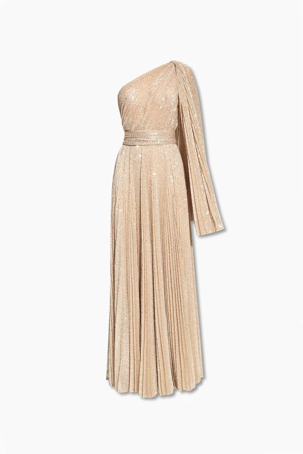 Sequinned one-shoulder dress