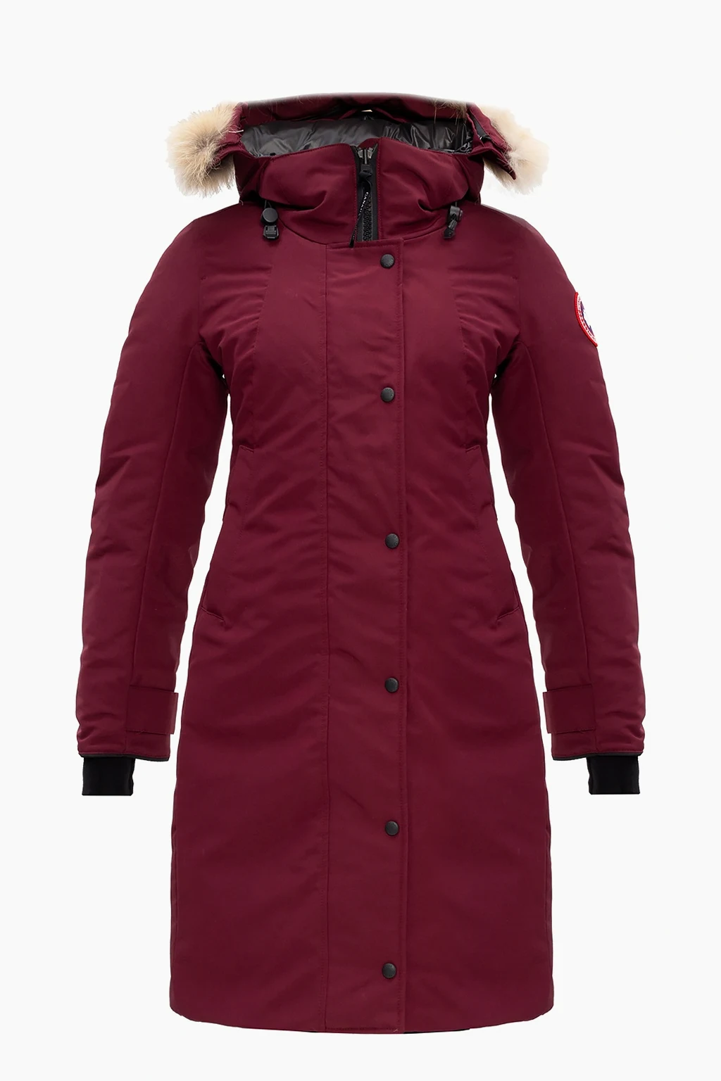 Hooded down jacket