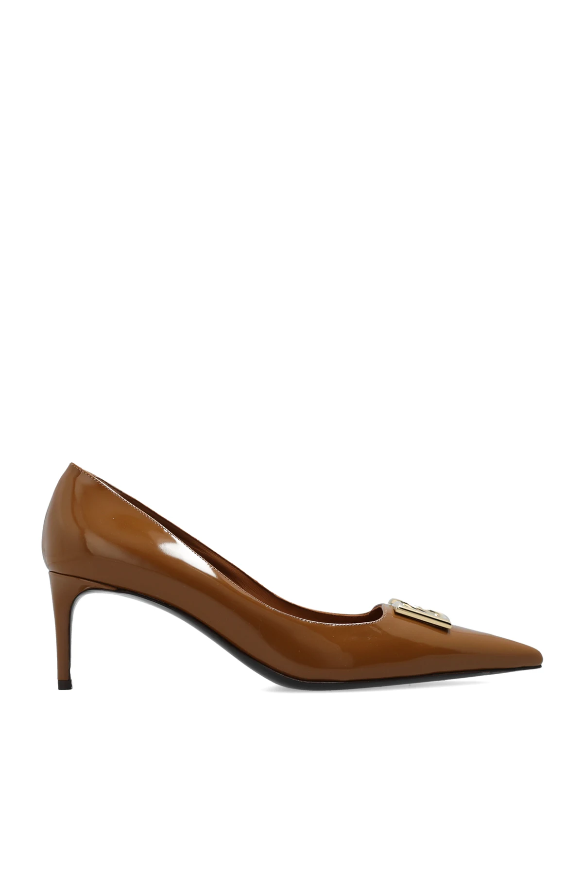 Patent leather pumps