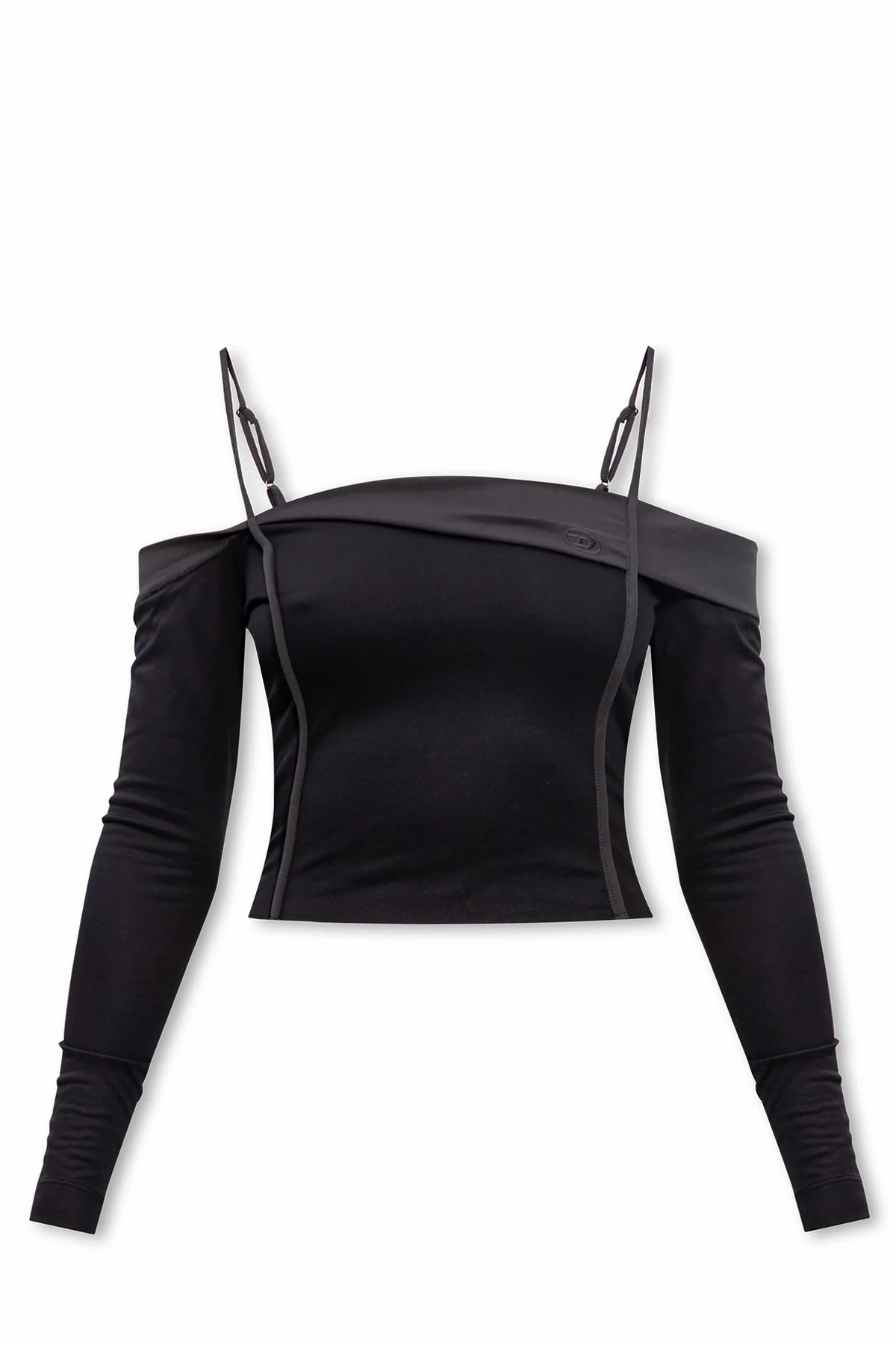 ‘T-DRAPER’ off-the-shoulder top