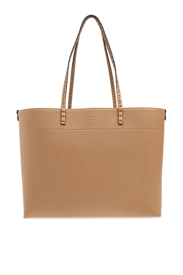 BRĄZOWY Torba `Roll Medium` typu `shopper`