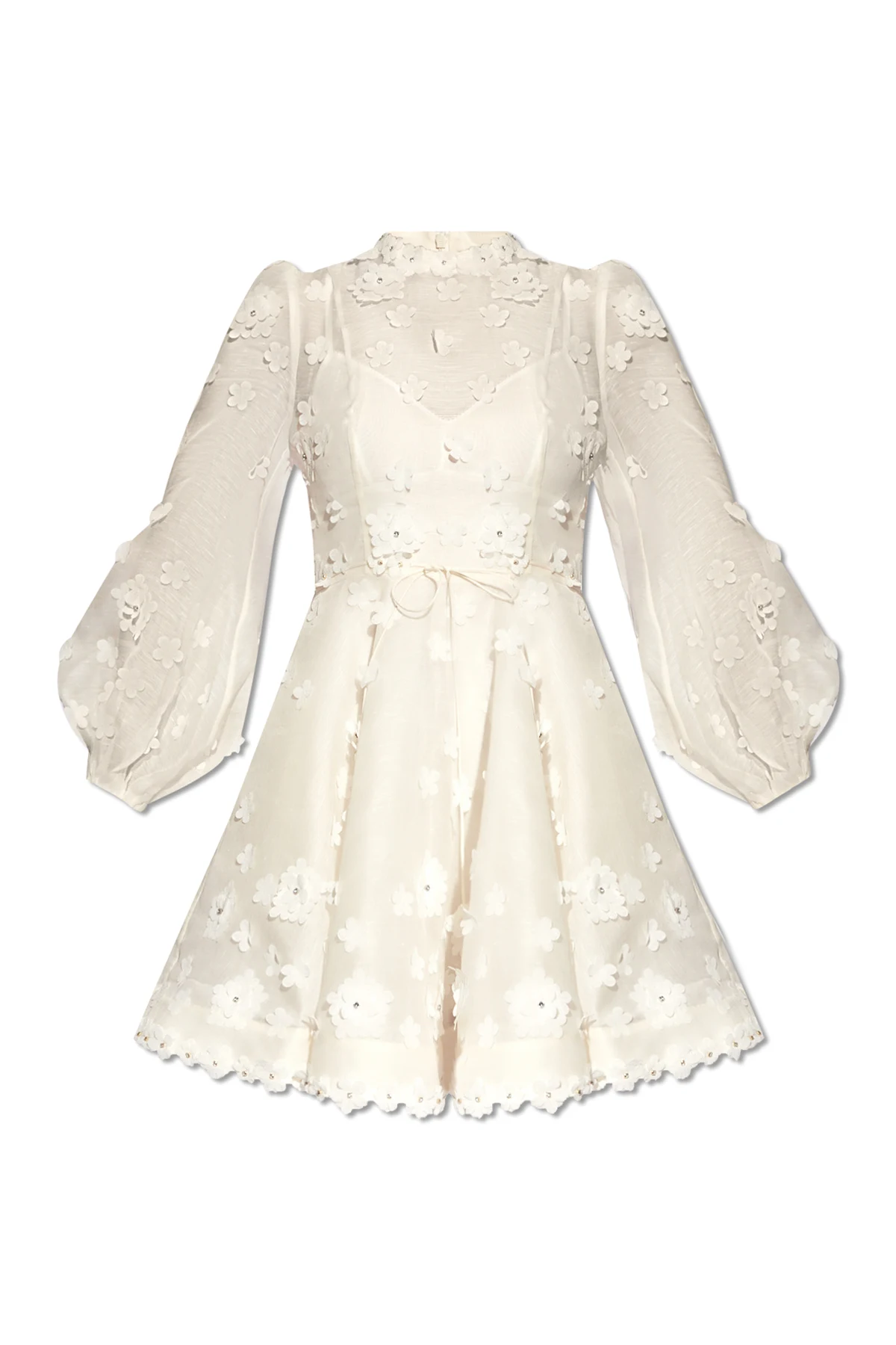 Dress with motif of flowers