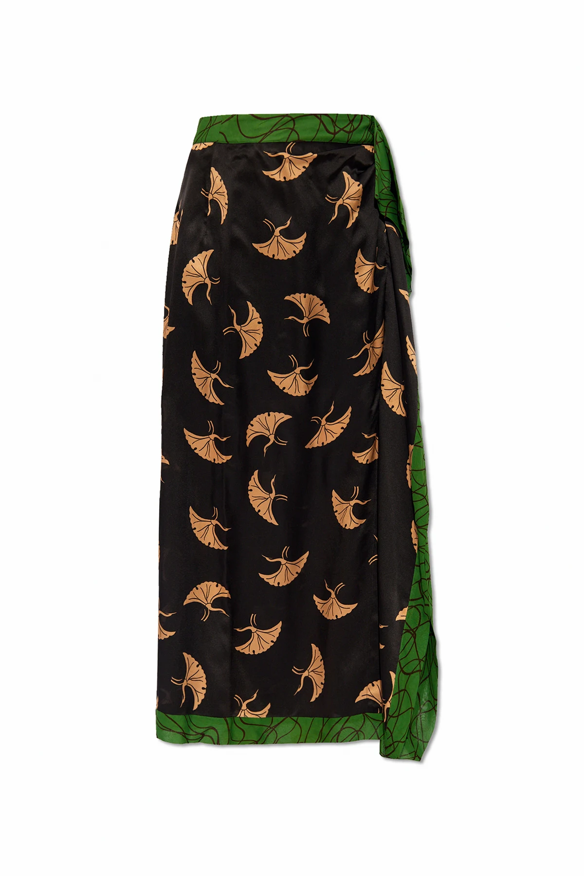 Skirt with crane motif