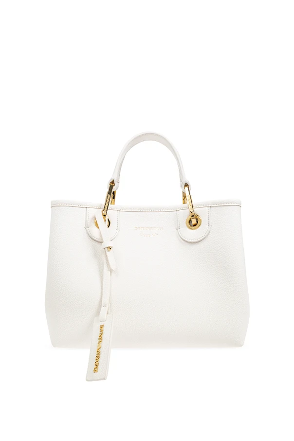 WHITE Eco-leather handbag
