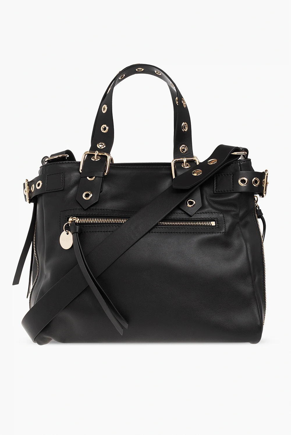 Leather shoulder bag