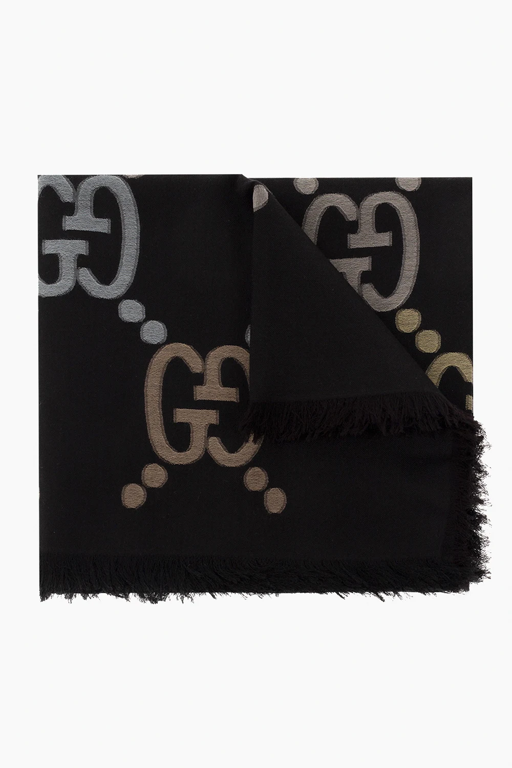 Scarf with GG pattern