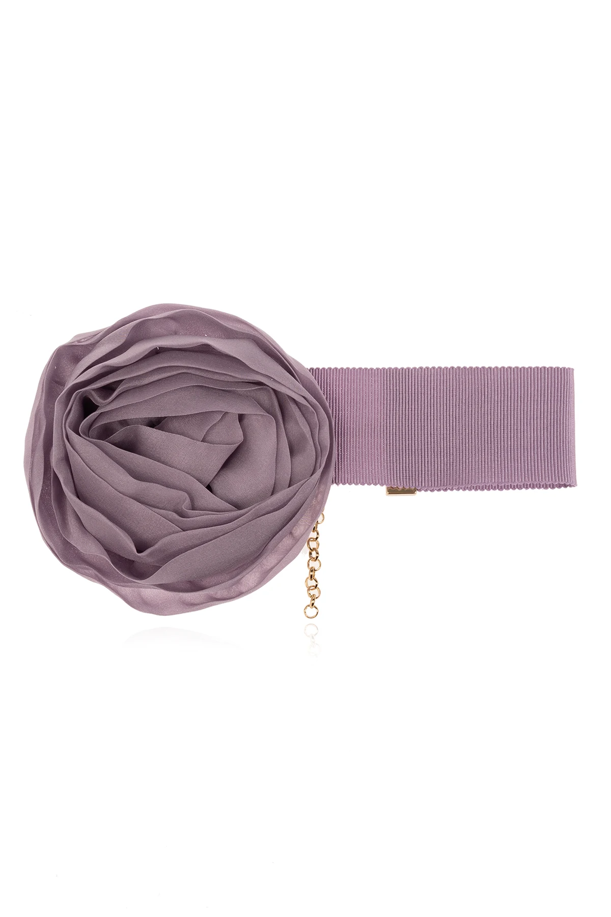 Choker mit einer Brosche in Rosenform