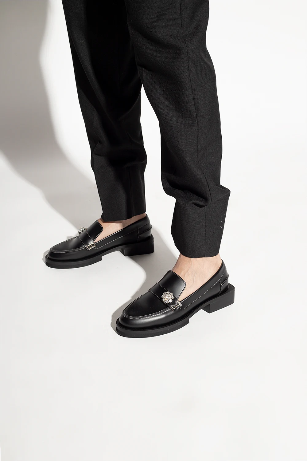 Leather loafers