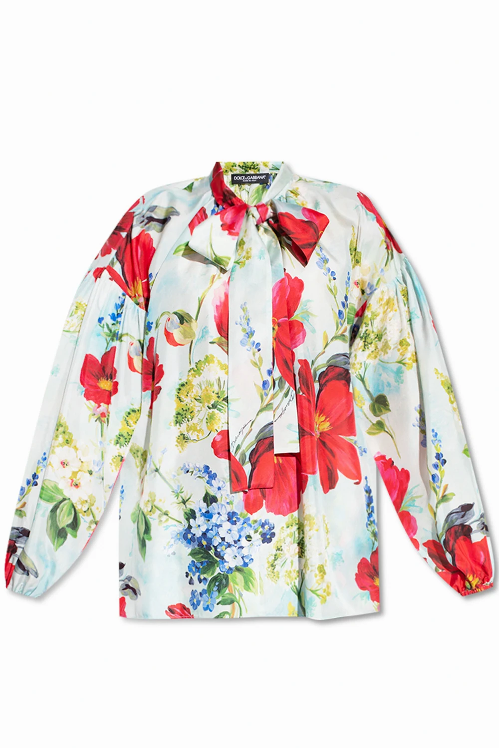 Top with floral motif