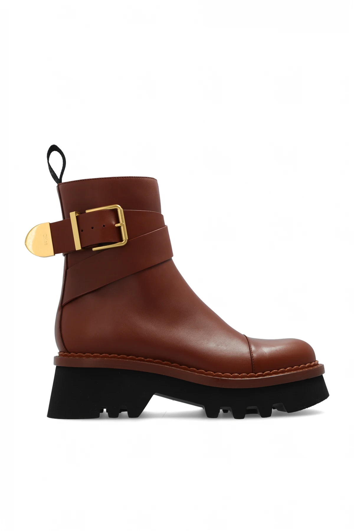 ‘Owena’ leather ankle boots