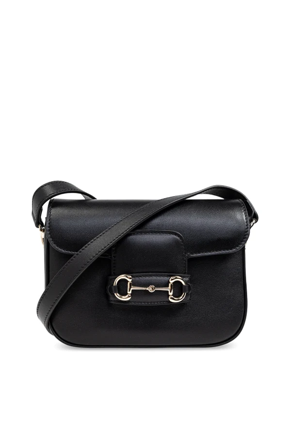 CZARNY Torba na ramię `Horsebit 1955 Soft Mini`