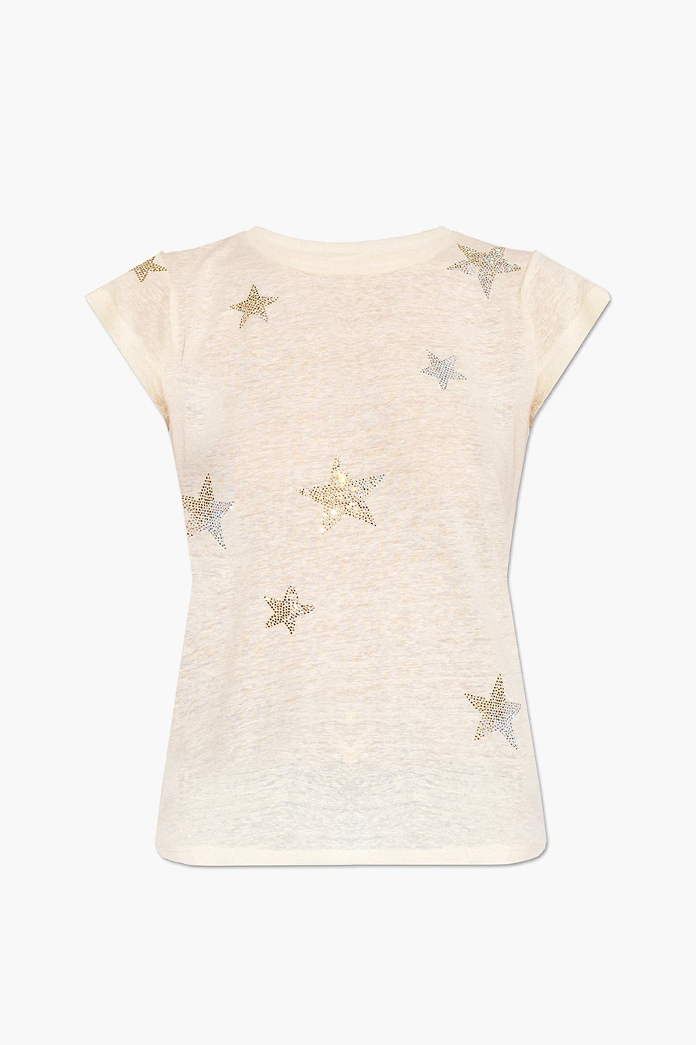 ‘Skinny’ T-shirt with glossy appliqués
