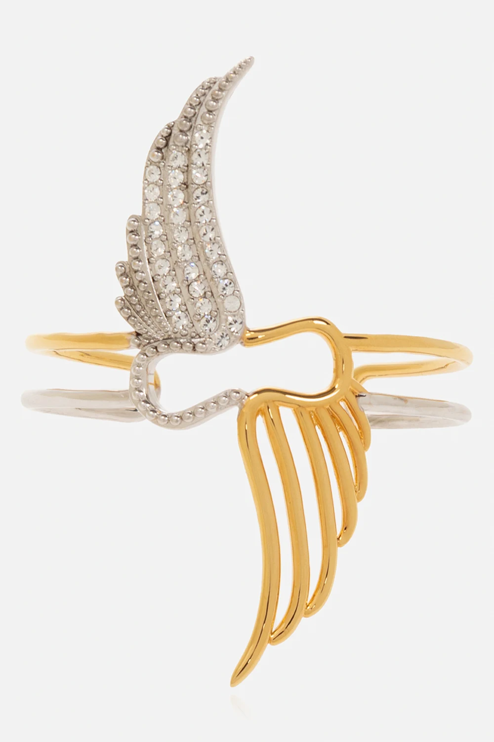 ‘Rock Over’ brass bracelet