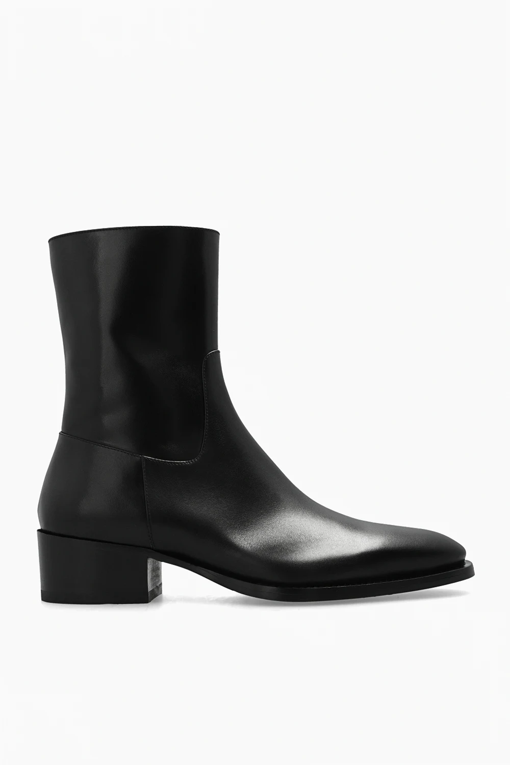 Leather ankle boots