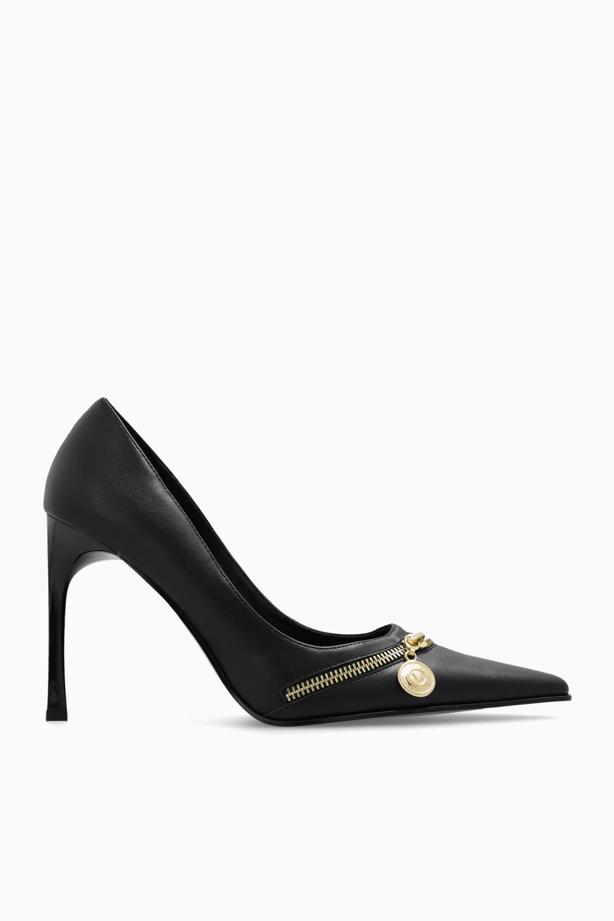 Pumps with decorative zip