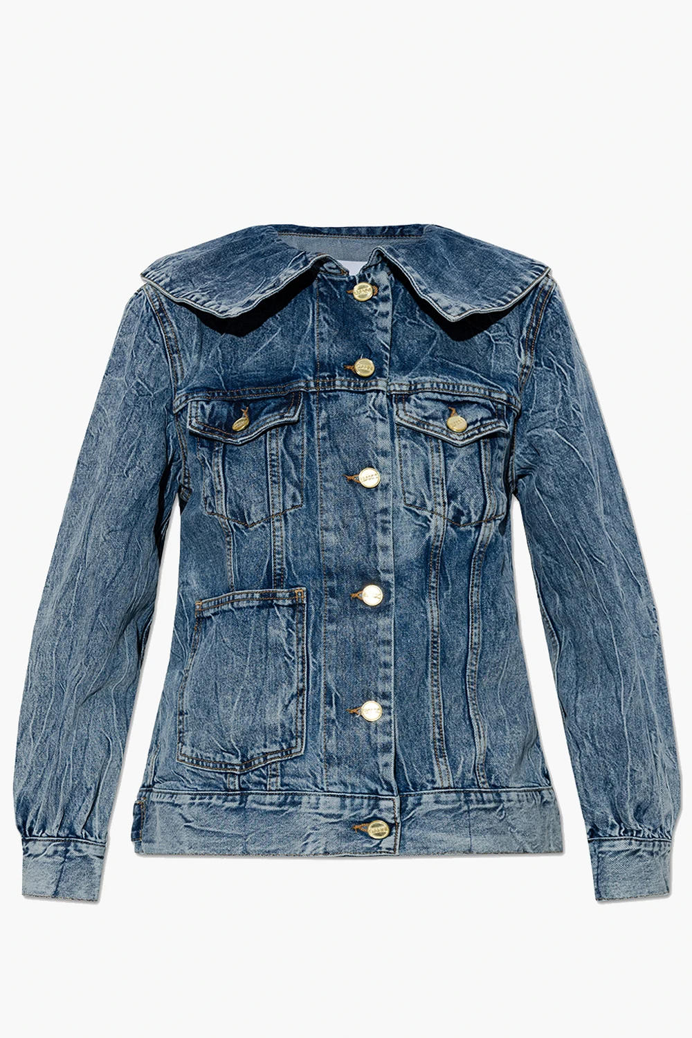 Loose-fitting denim jacket