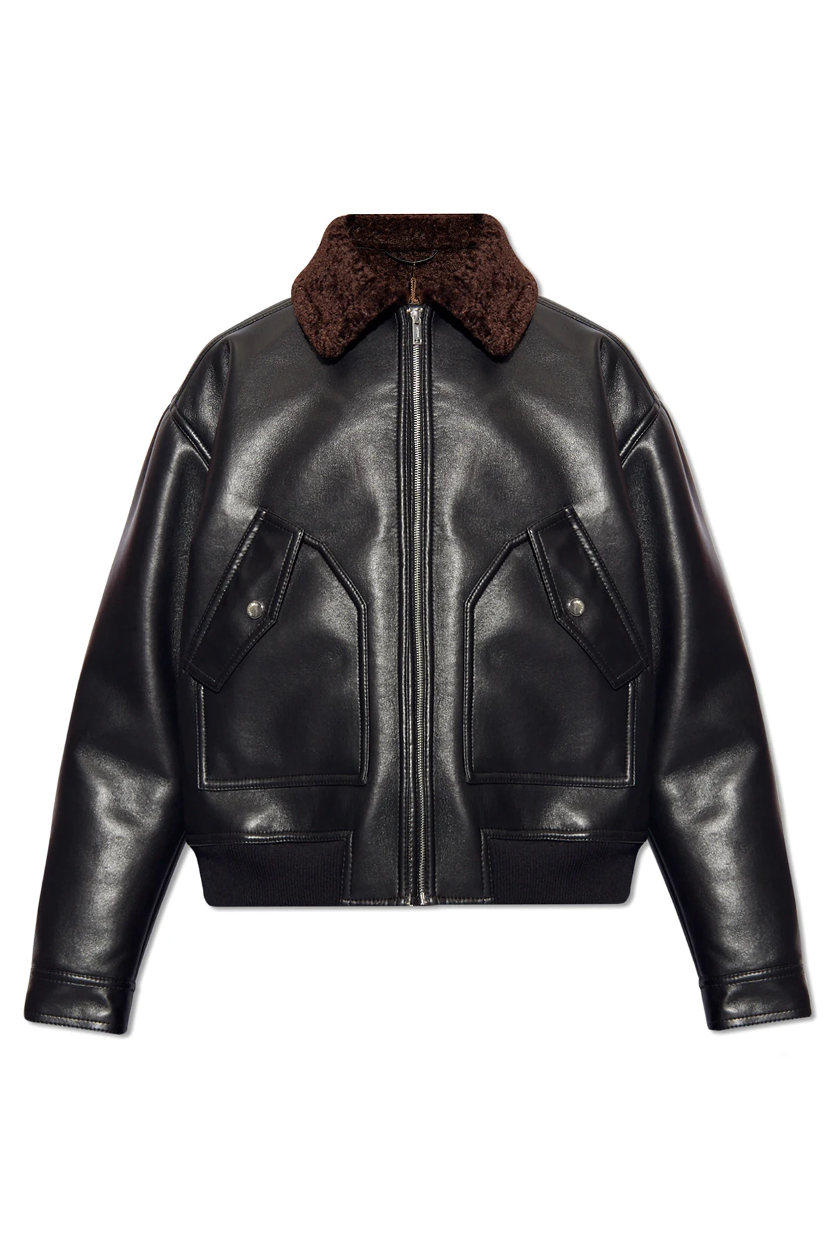 ‘Lude’ shearling jacket from vegan leather
