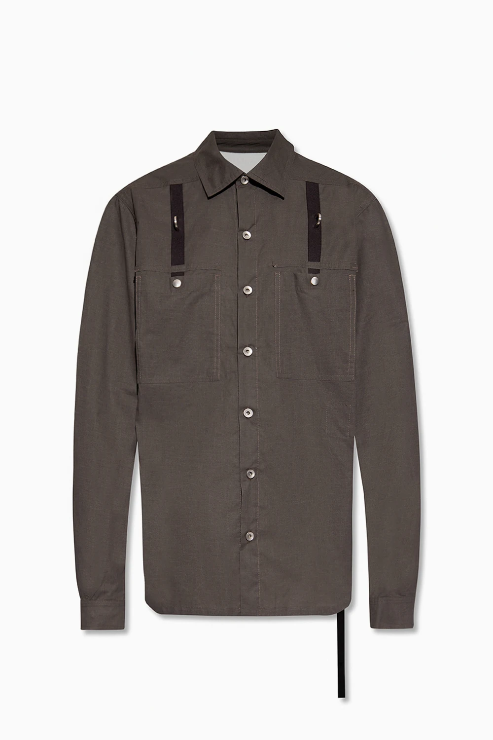 Shirt with metal inserts
