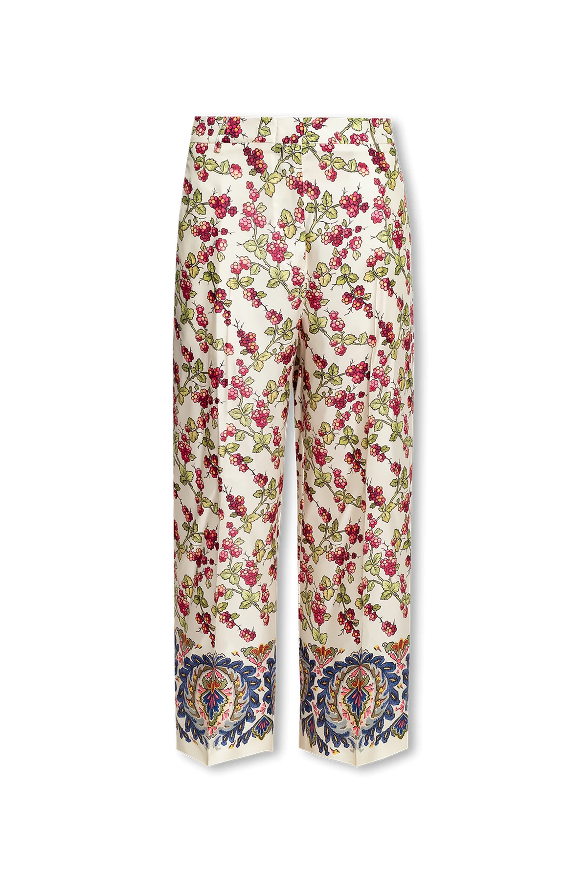 Silk culotte trousers