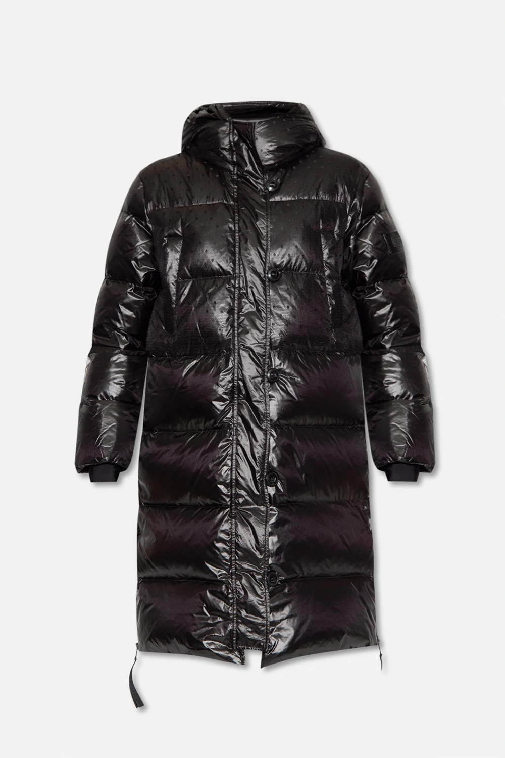 Hooded down jacket