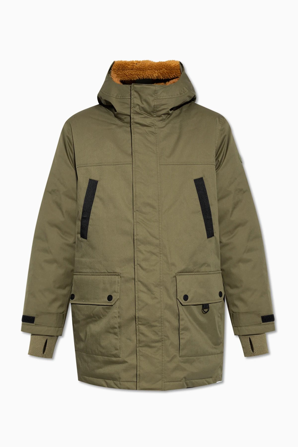 Hooded down jacket