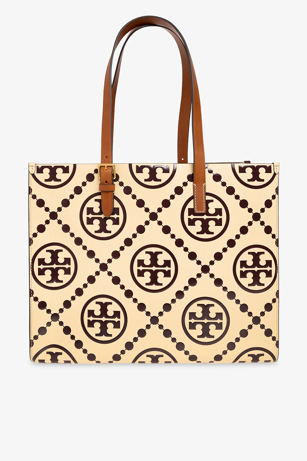 YELLOW  ‘T Monogram’ shopper bag