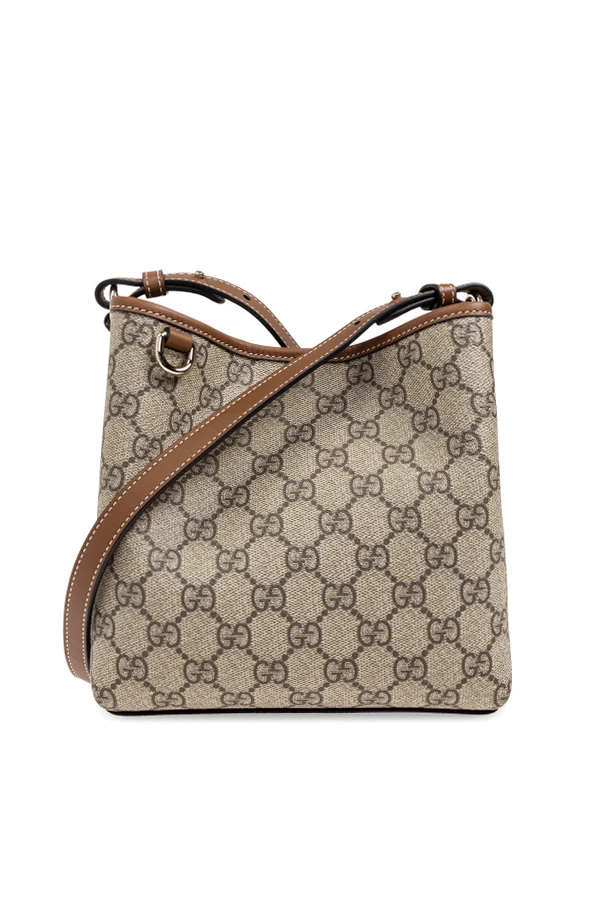 cream ‘GG Emblem Mini’ bucket bag