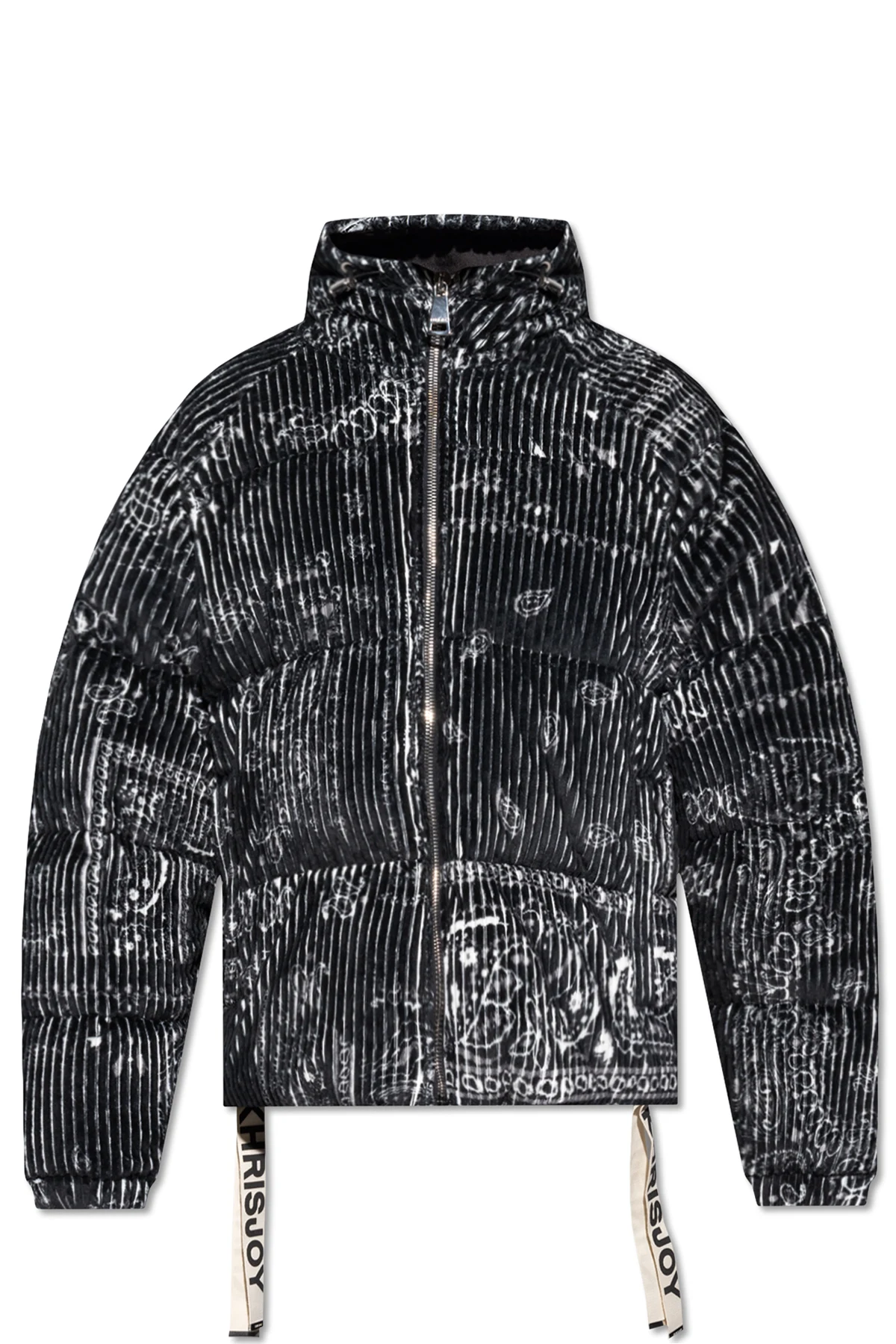 Corduroy down jacket