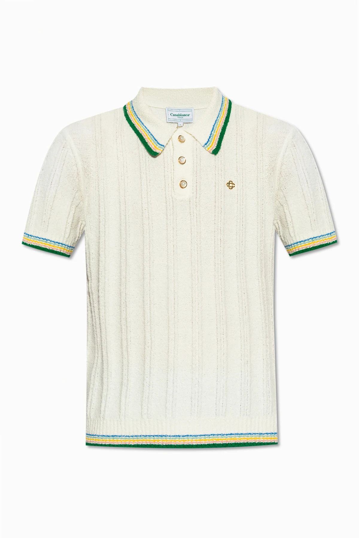 Polo z materiału typu ‘frotte’