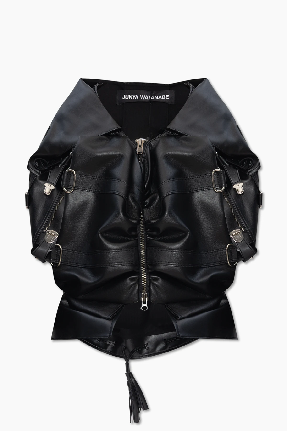 Synthetic leather jacket
