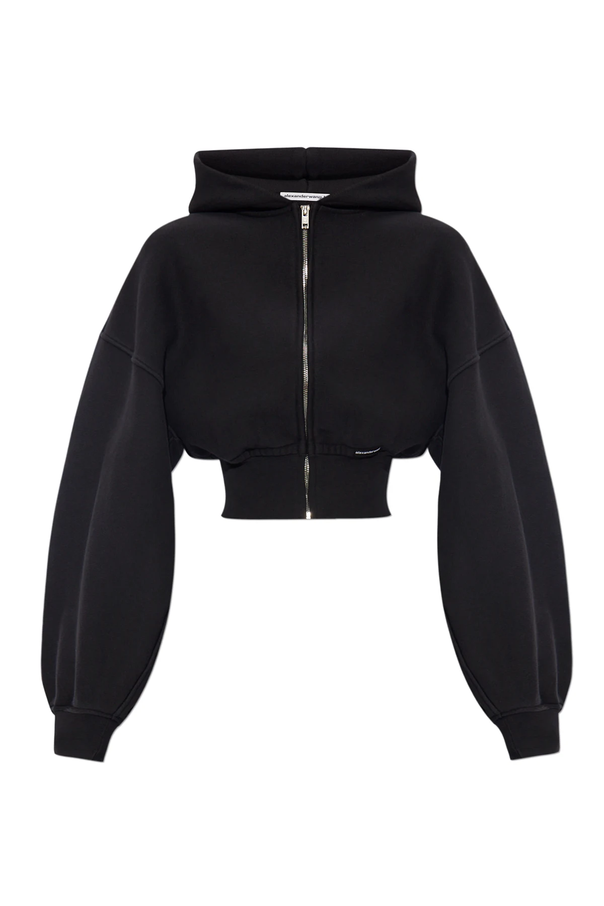 Cropped hoodie with logo