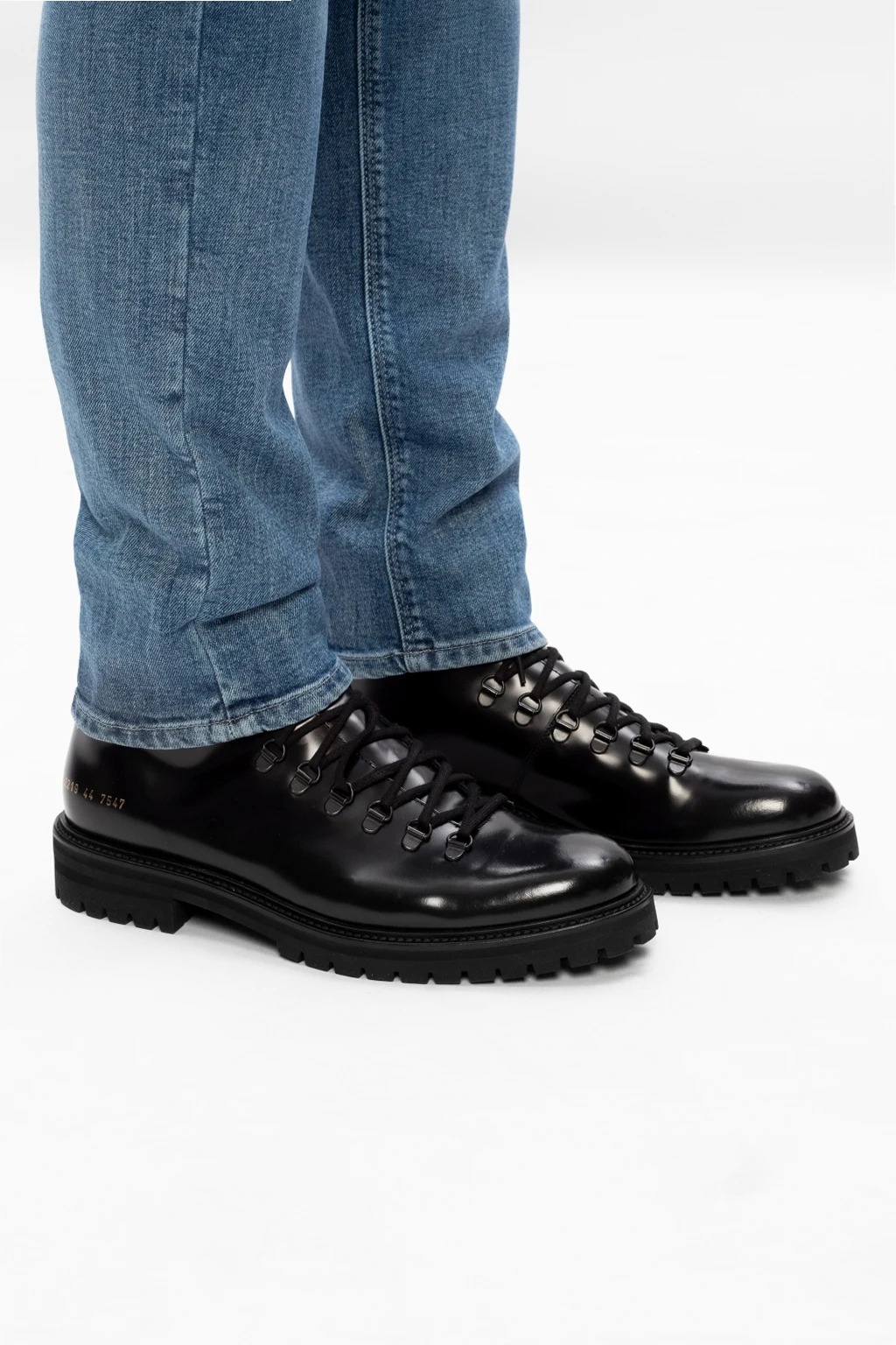 ‘Hiking’ leather boots