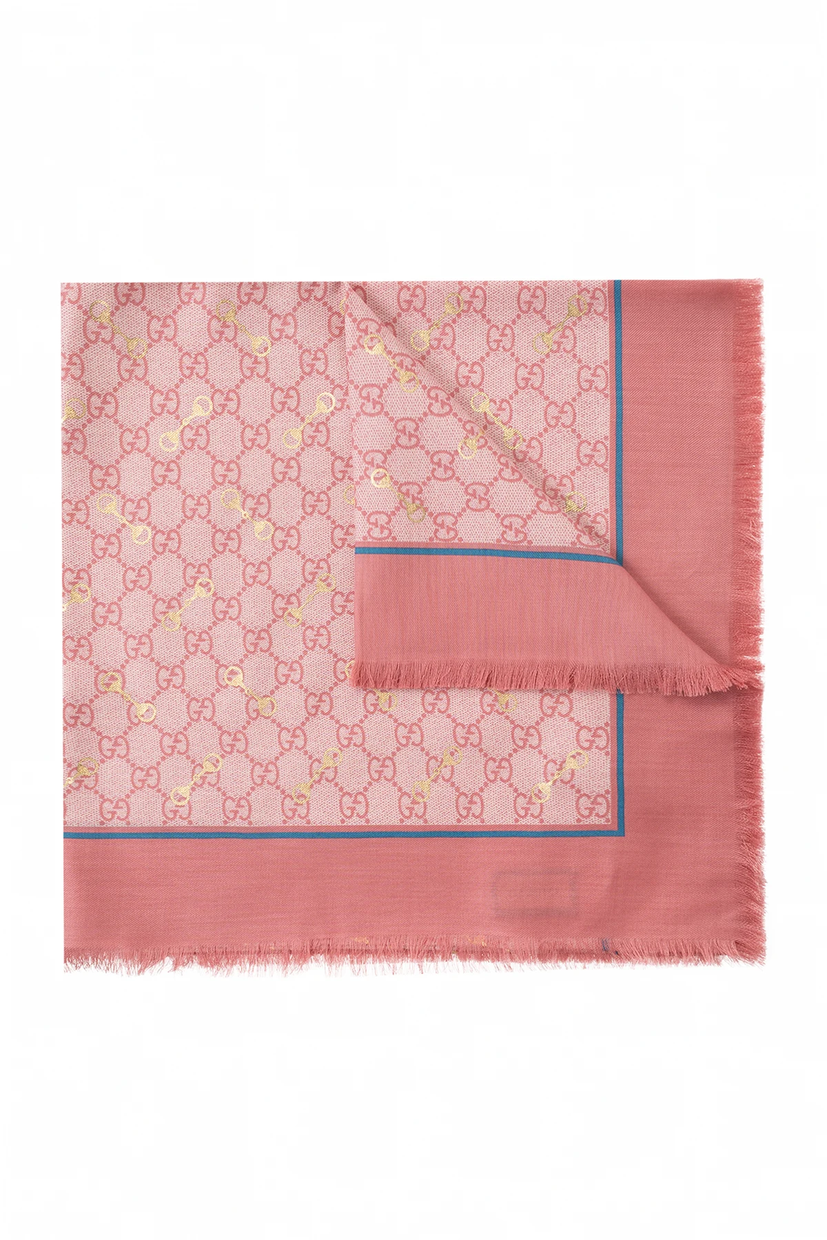 Shawl with ‘GG’ pattern