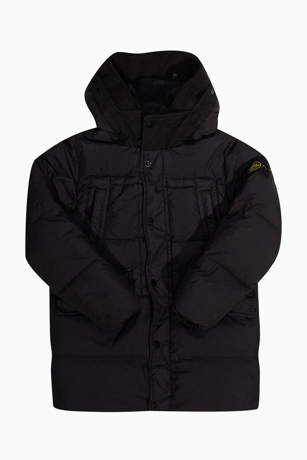 Down jacket with logo