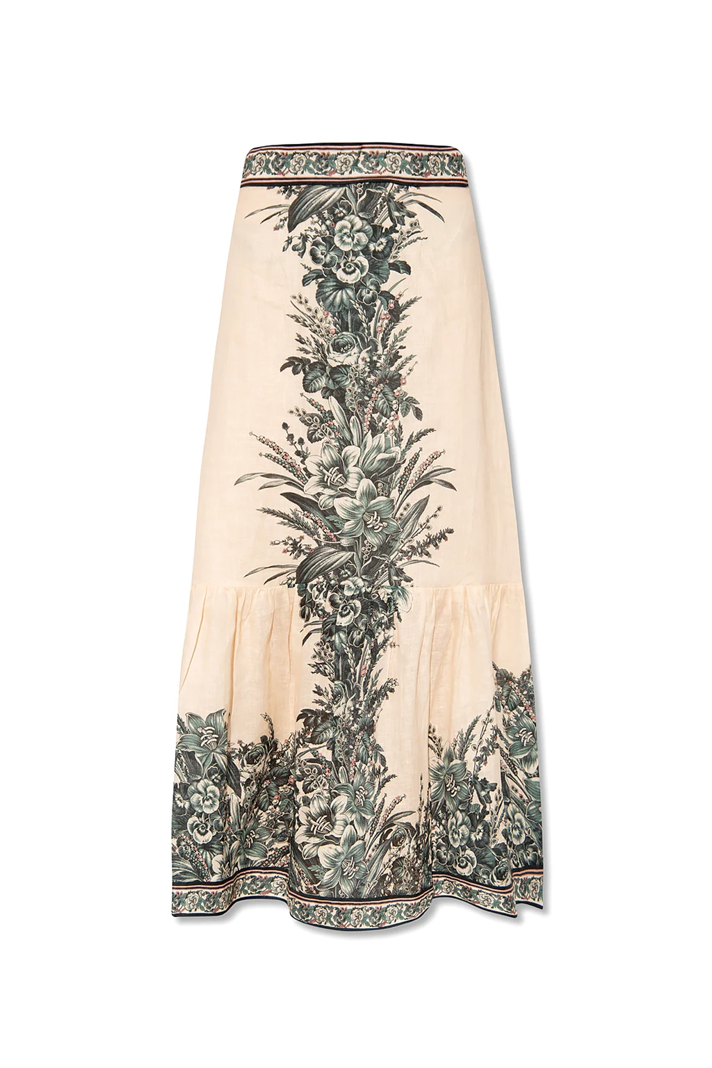Floral-printed skirt