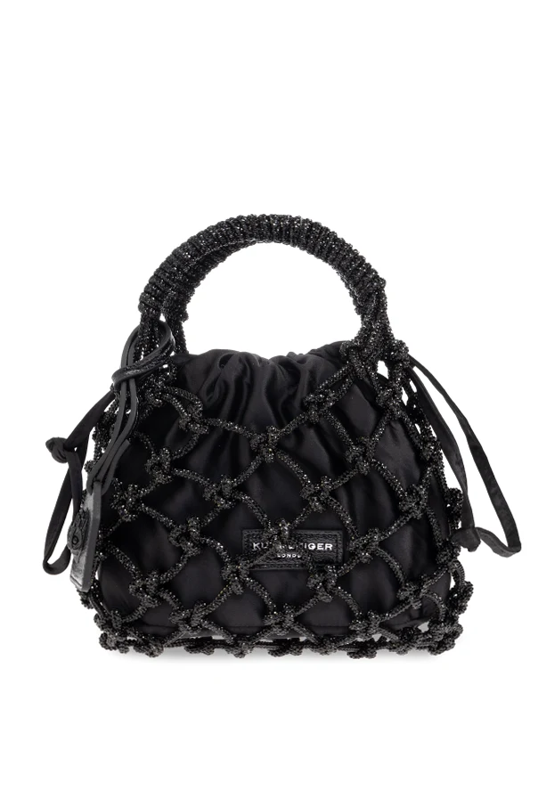 CZARNY Torba do ręki `Macrame Small`