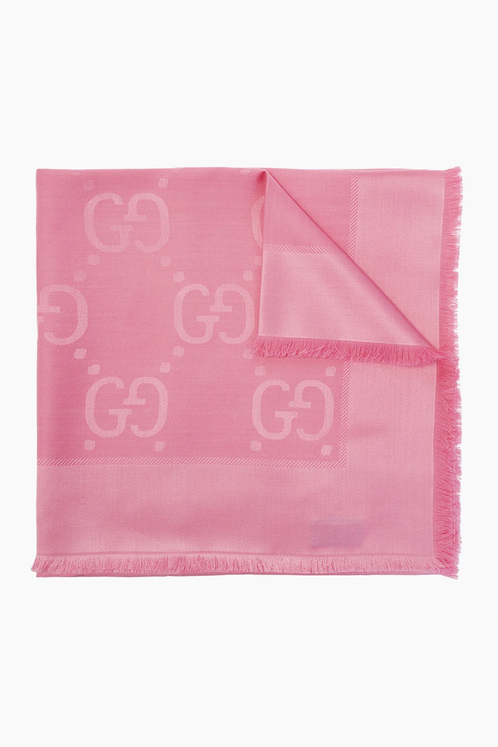 Shawl with logo pattern