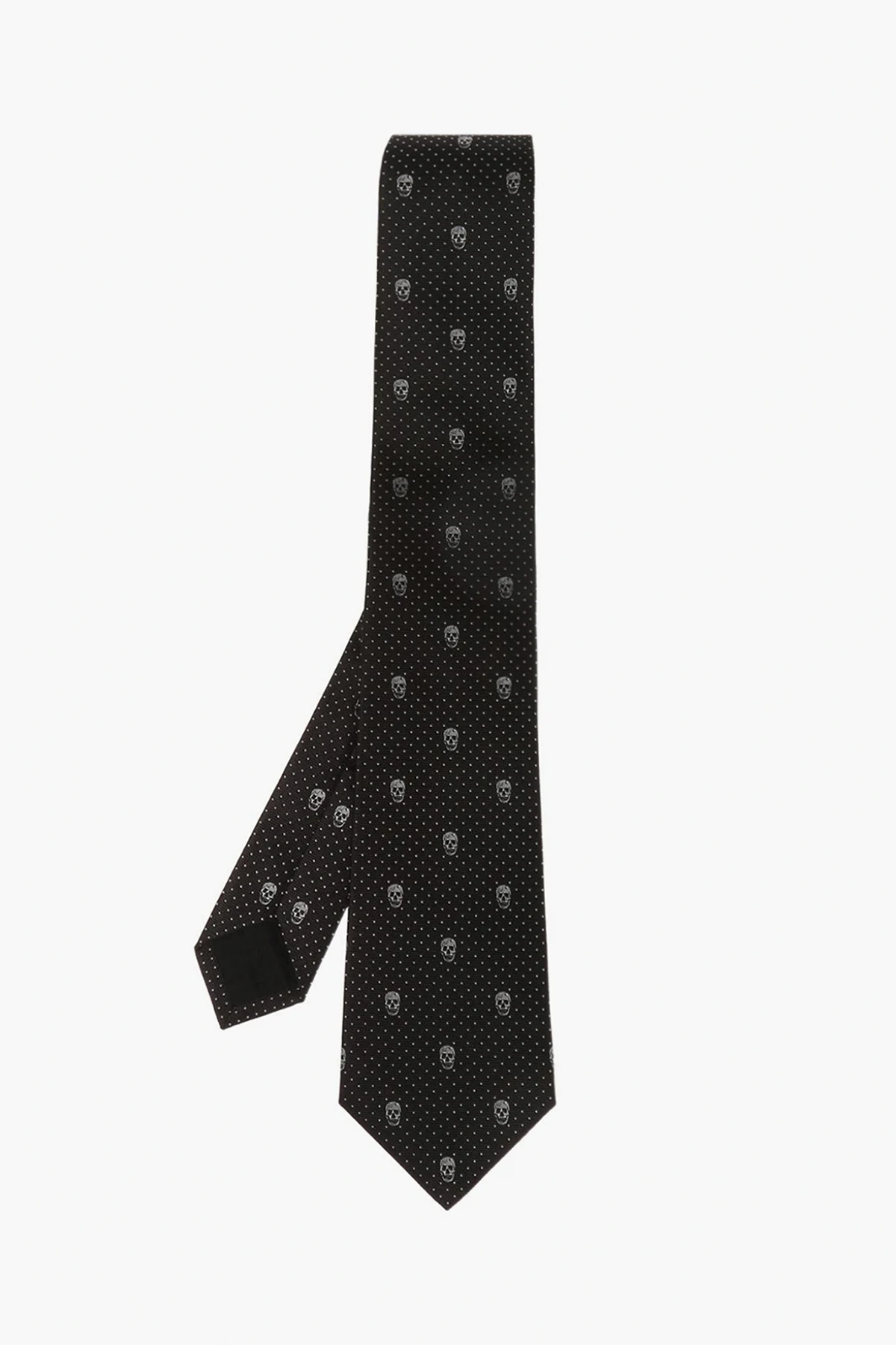 Krawat z motywem czaszki