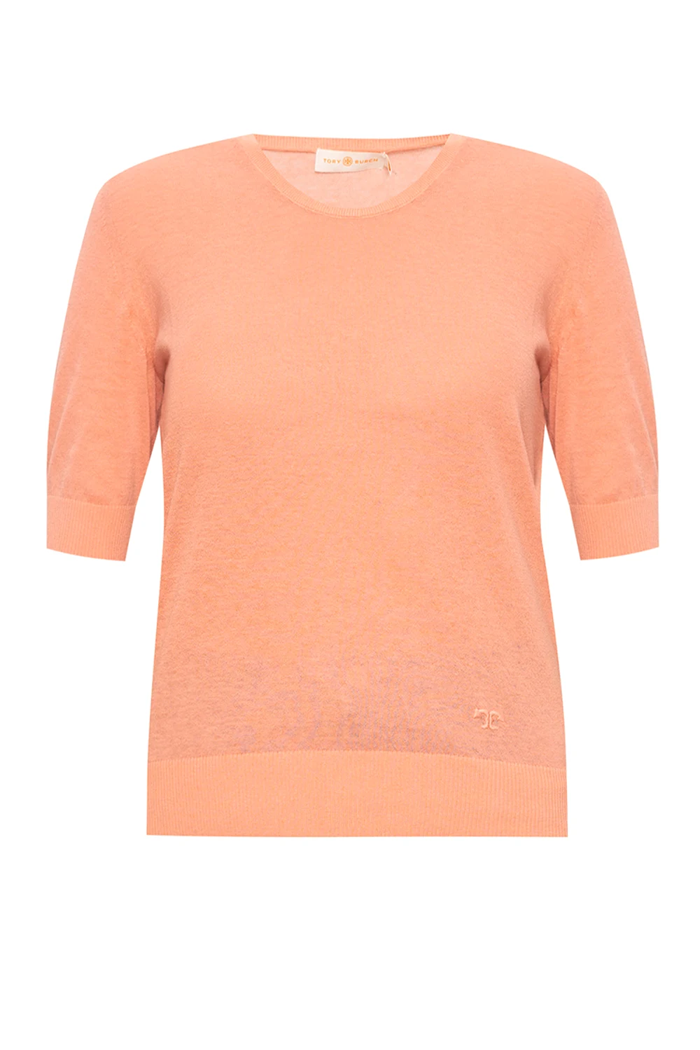 Logo-embroidered top