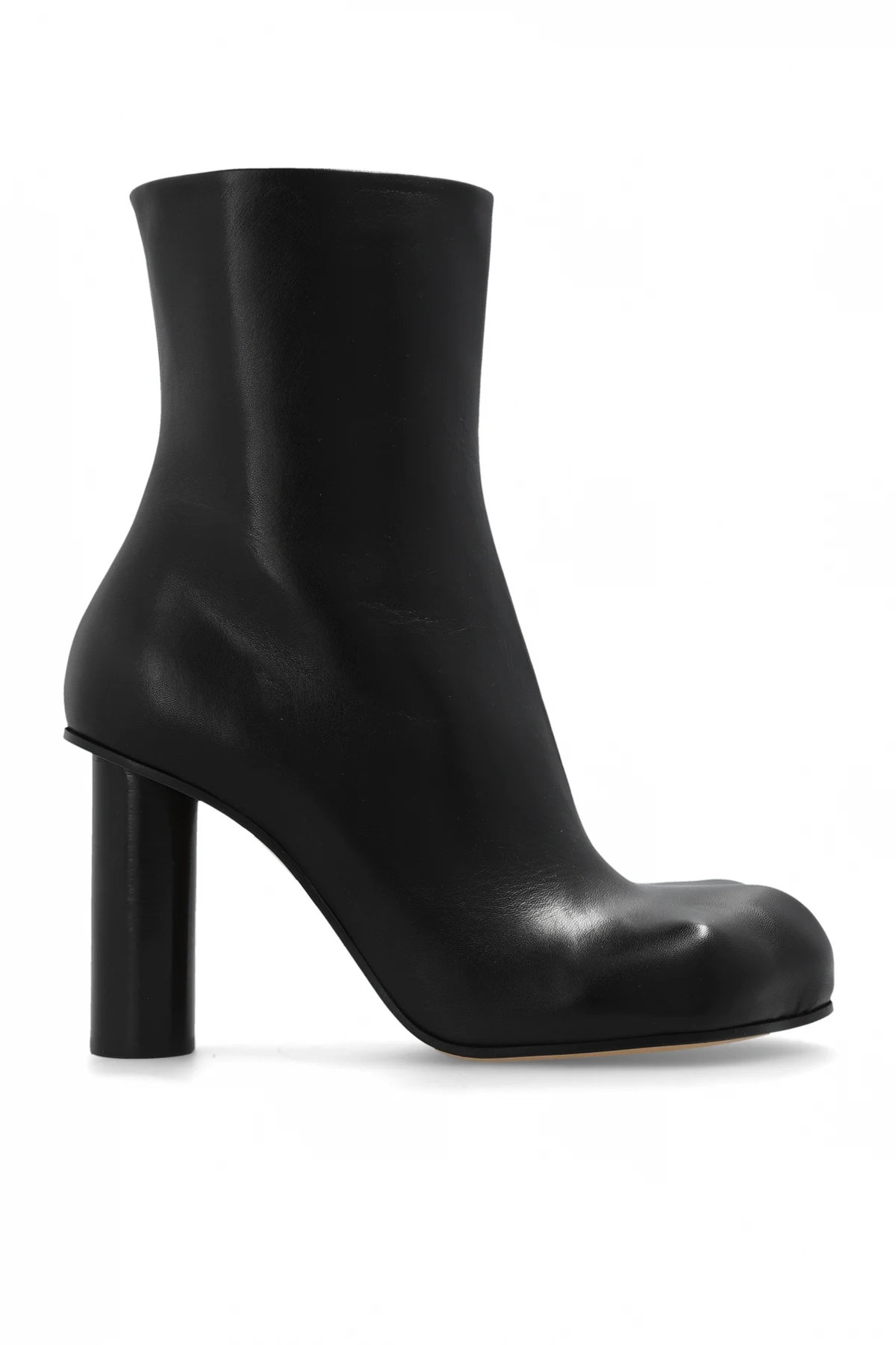 Leather heeled ankle boots