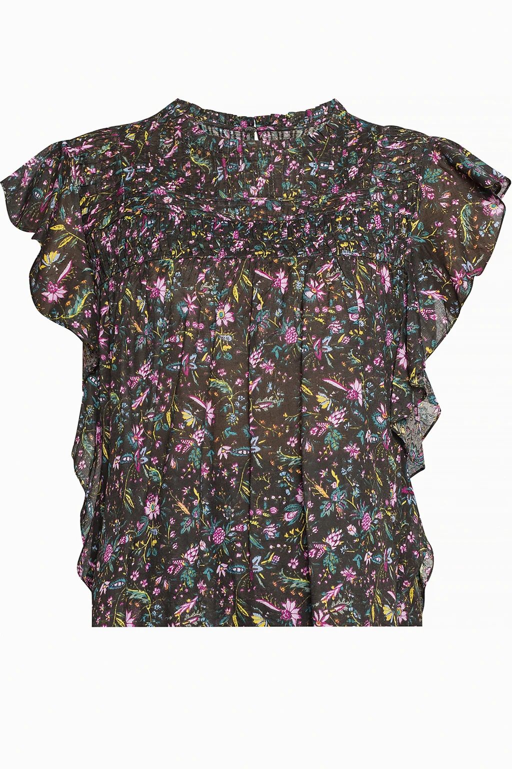 Floral-motif tank top