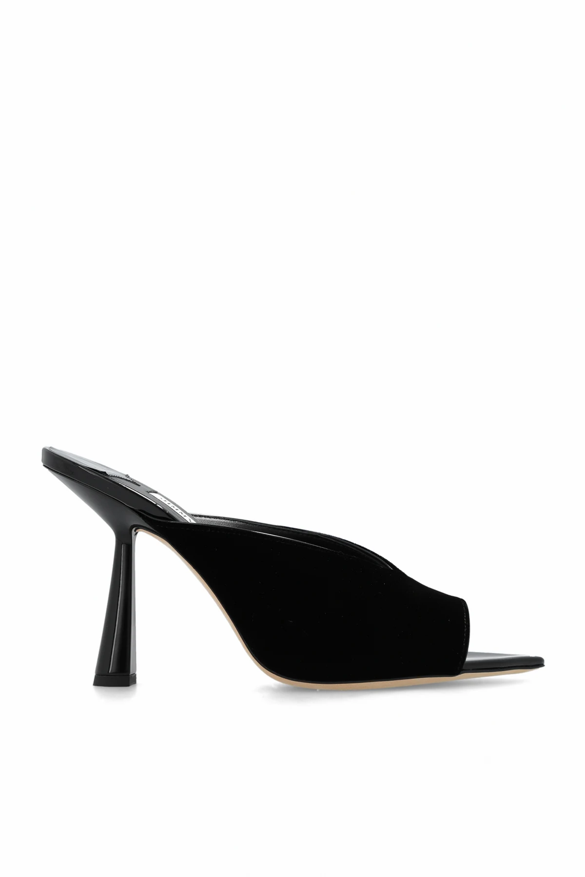 ‘Maryanne’ velour heeled mules